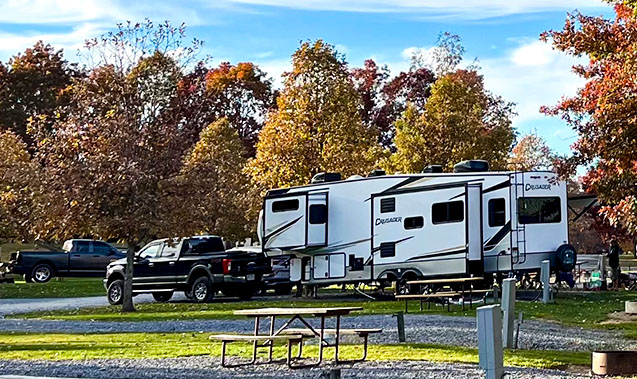 Premium RV Sites 30/50 AMP Electric/Water/Sewer/Wi-Fi/Cable (Full Hook up): 